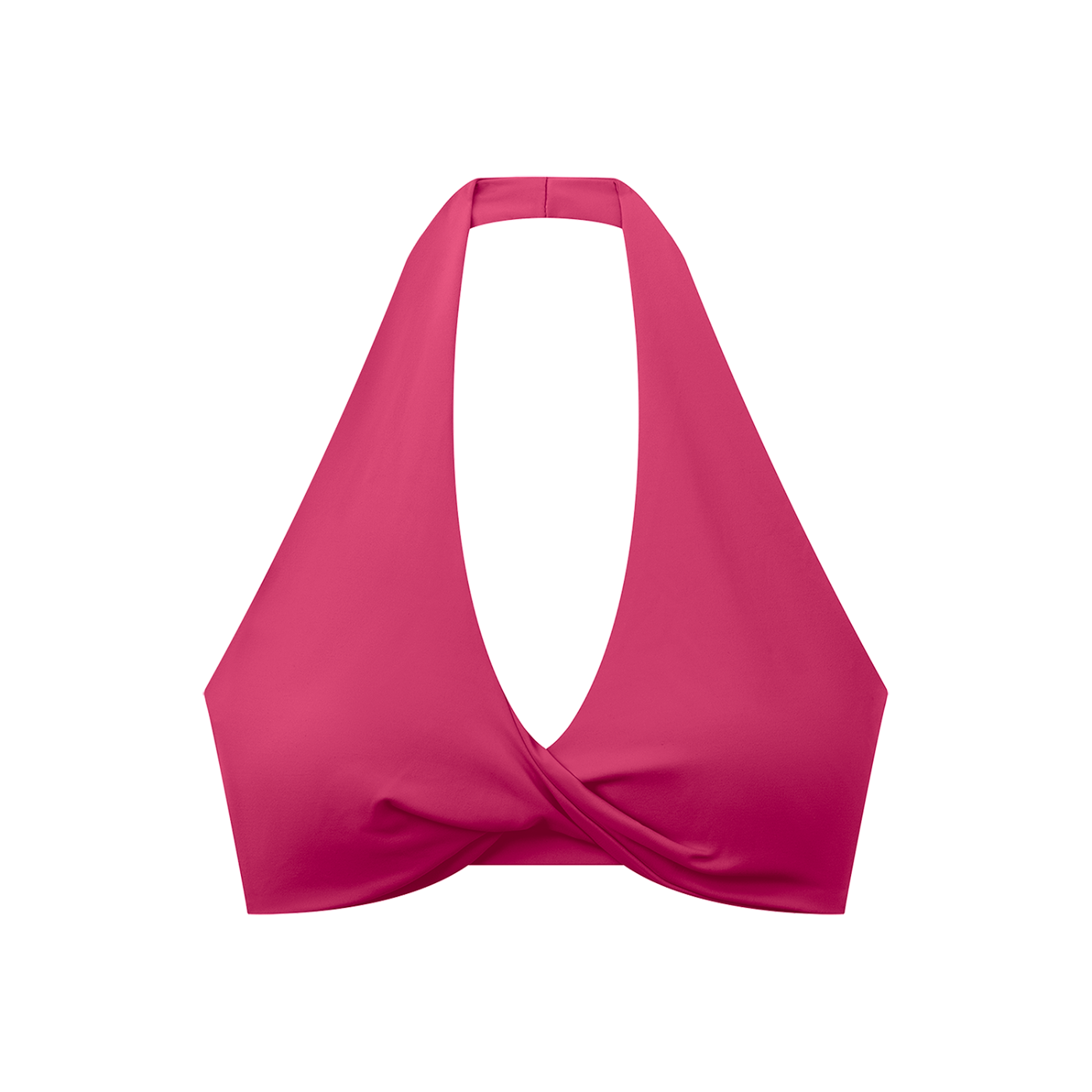 WTD Women's Pleated Halter Sports Bra