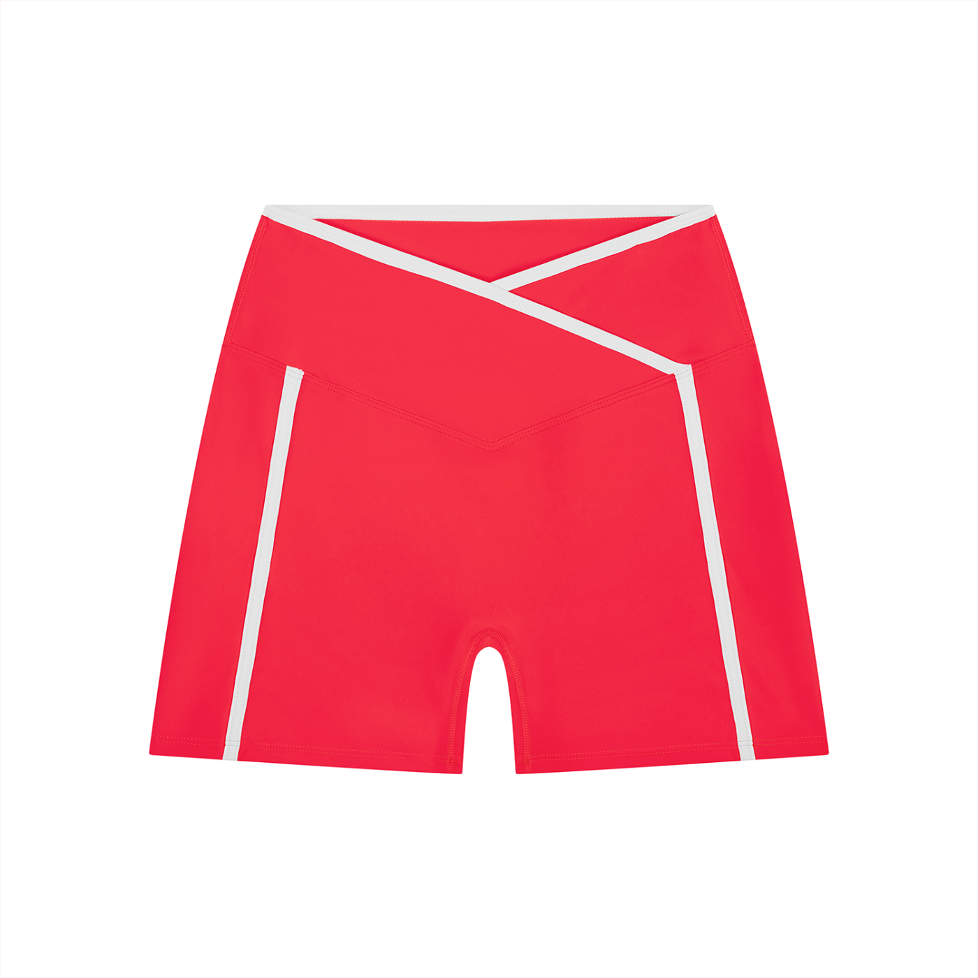 WTD Women’s High Rise Color Block Yoga Shorts