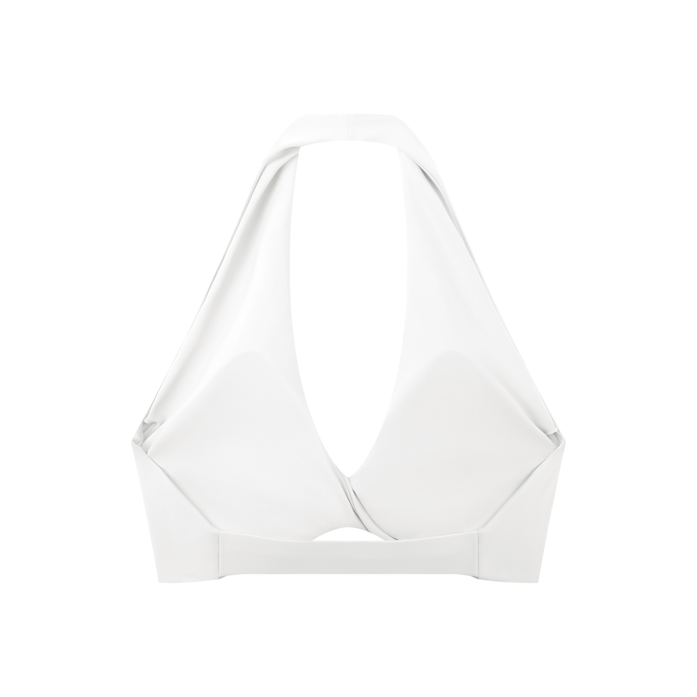 WTD Women's Pleated Halter Sports Bra
