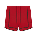 WTD Women's High Rise Color Block Yoga Shorts