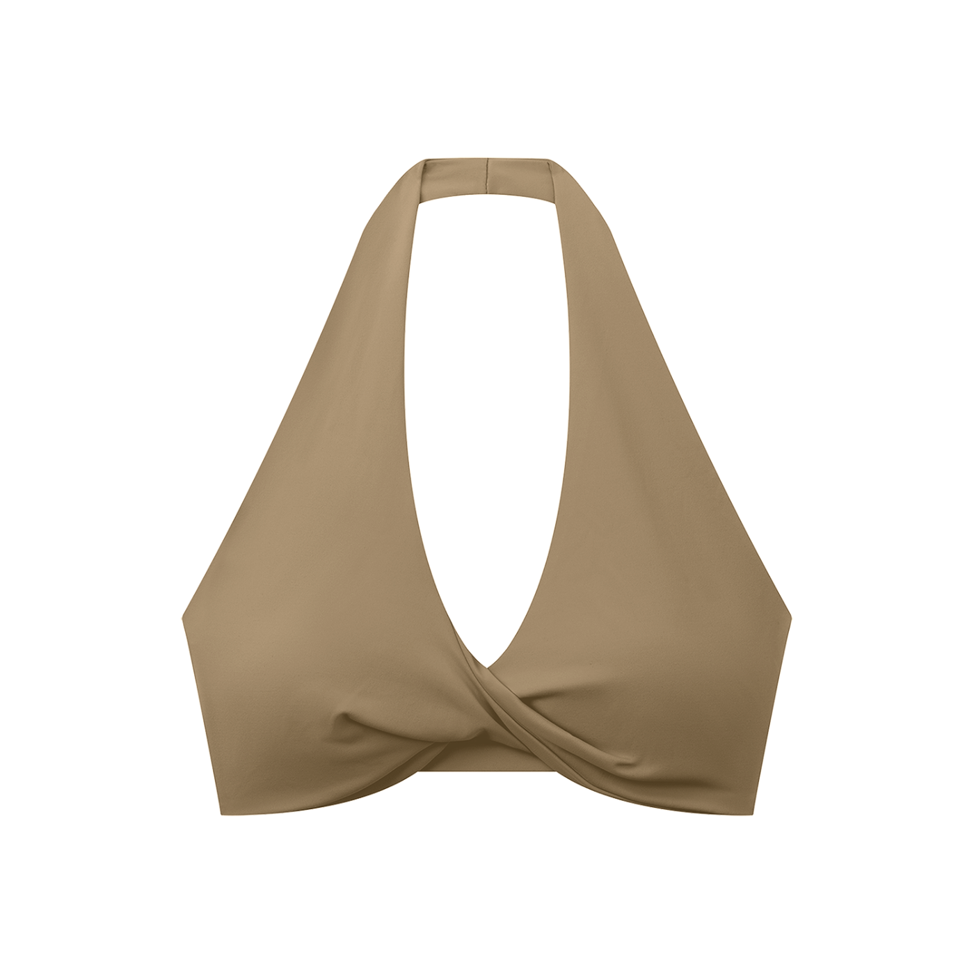 WTD Women's Pleated Halter Sports Bra
