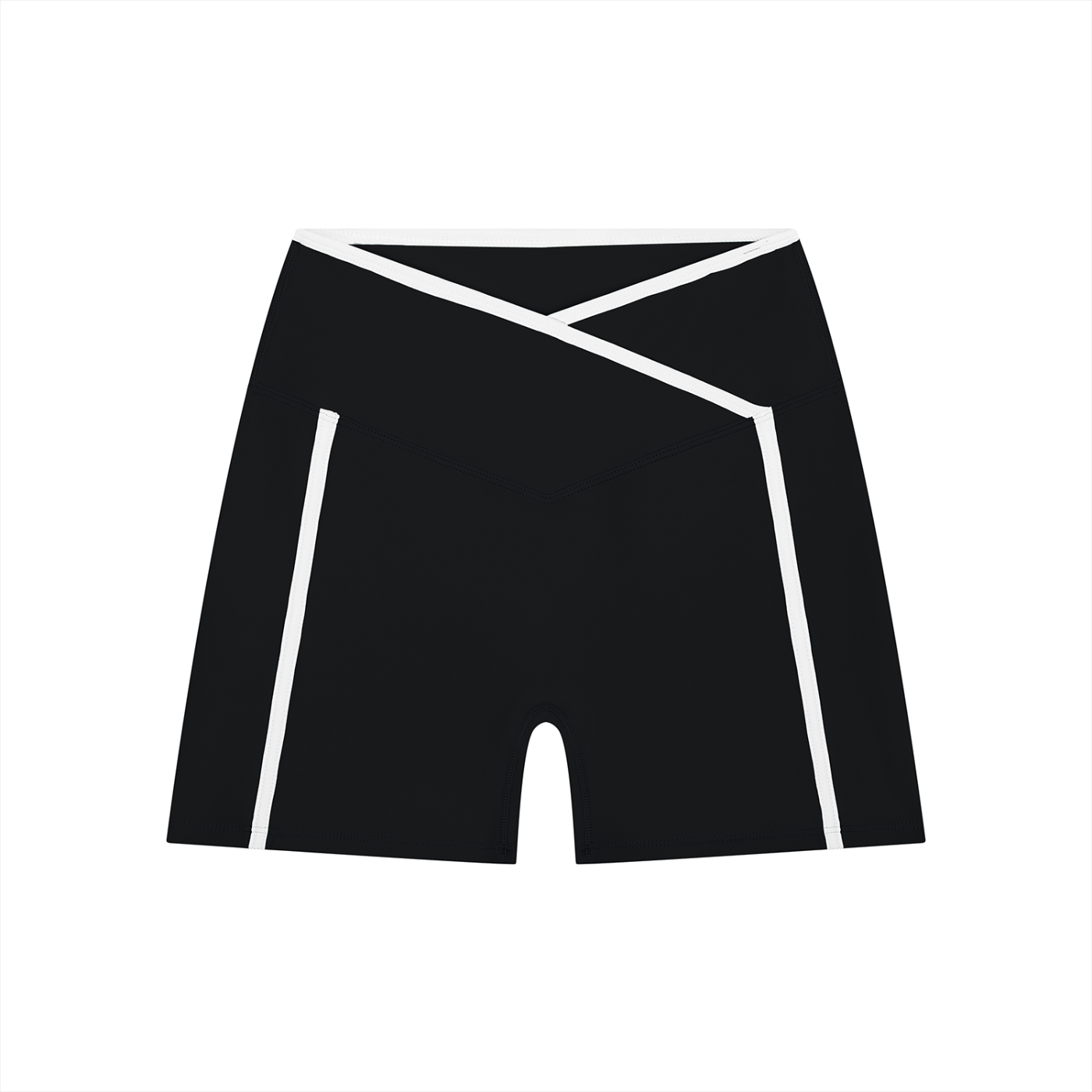 WTD Women’s High Rise Color Block Yoga Shorts