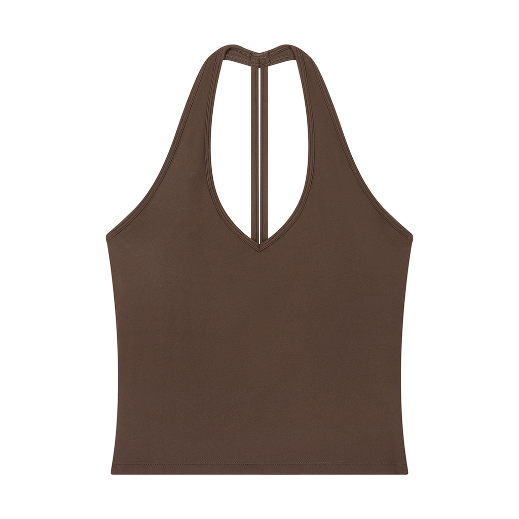 WTD Women’s Halter V-Neck Yoga Tank Top