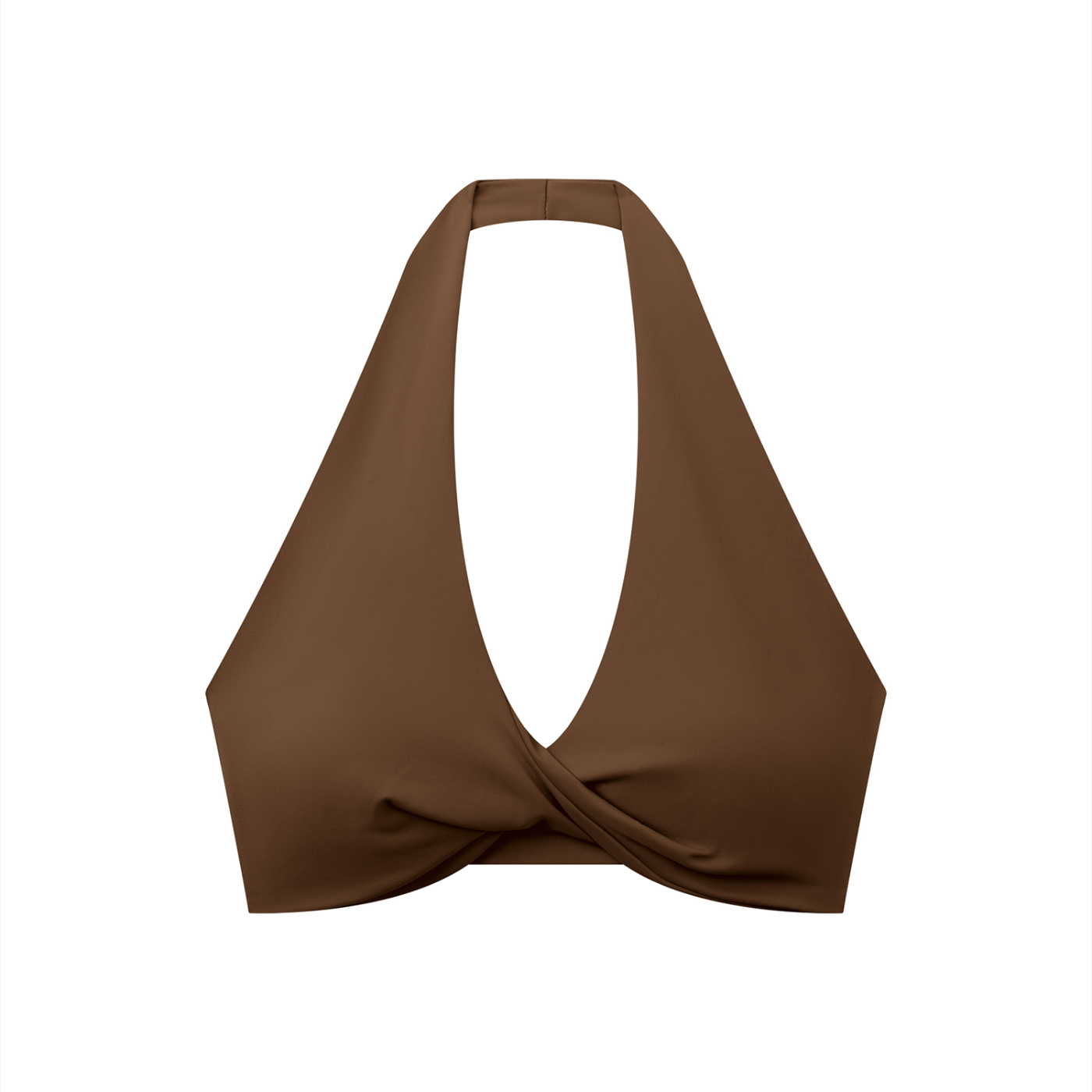 WTD Women's Pleated Halter Sports Bra