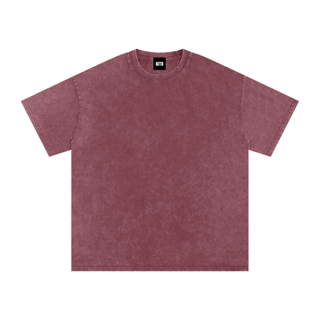 WTD Snow Washed Oversized Cotton T-Shirt