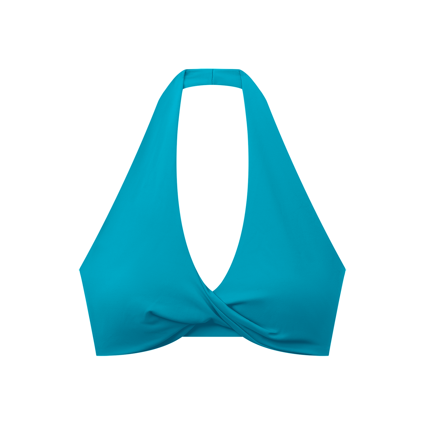 WTD Women's Pleated Halter Sports Bra