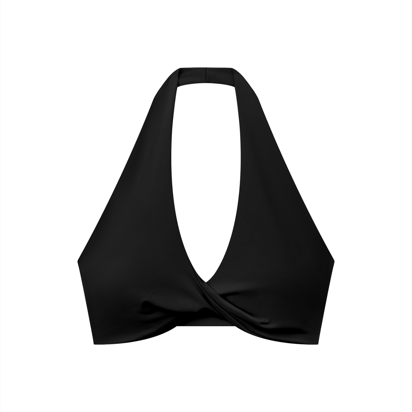 WTD Women's Pleated Halter Sports Bra