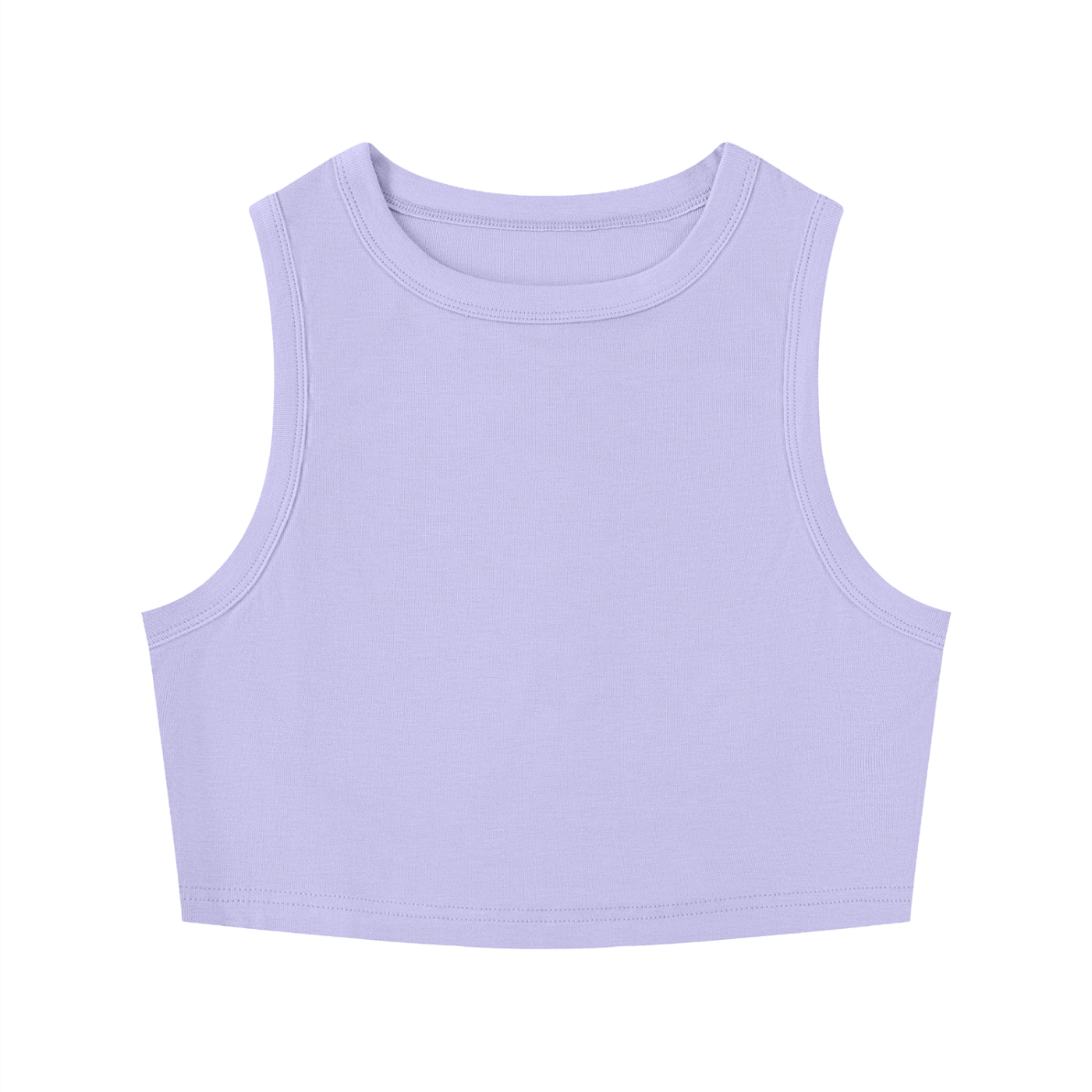 WTD Women's Tight Crewneck Crop Tank Top