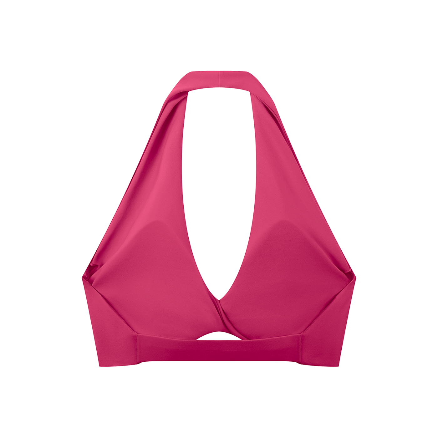 WTD Women's Pleated Halter Sports Bra