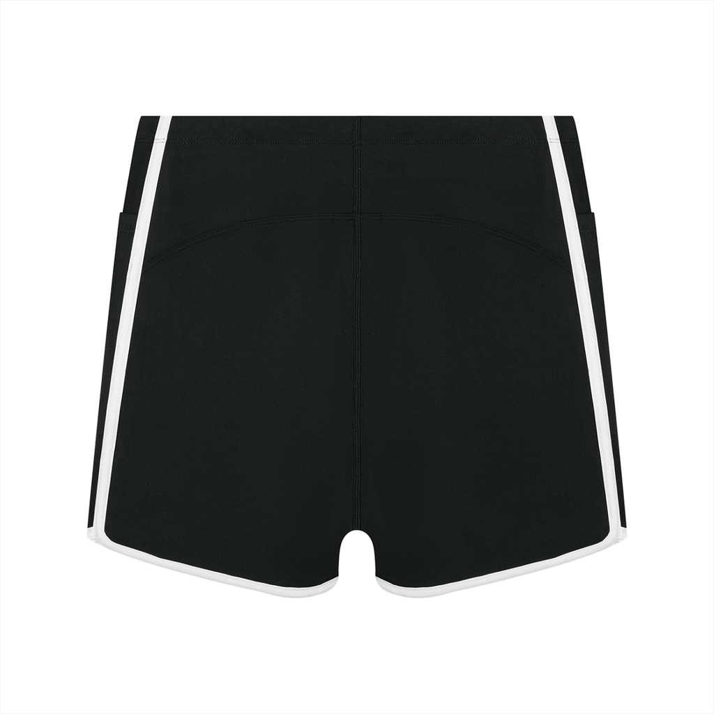 WTD Women's High Rise Color Block Yoga Shorts