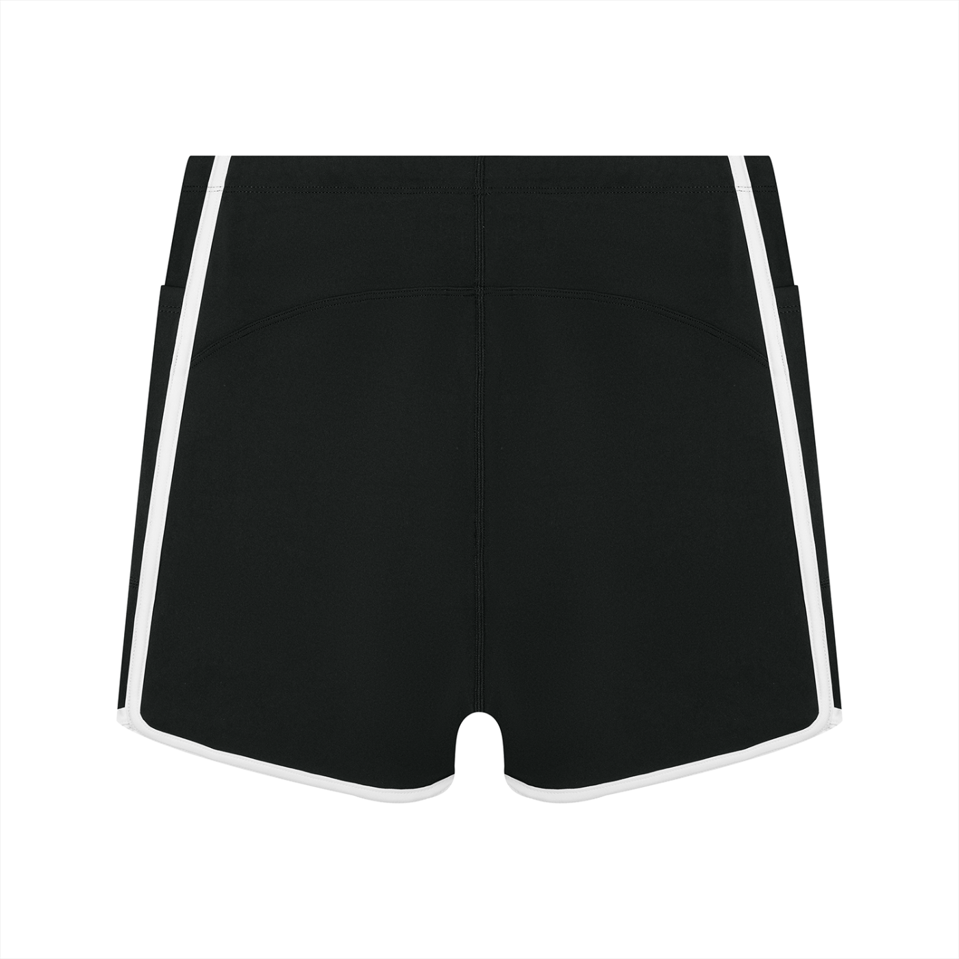 WTD Women's High Rise Color Block Yoga Shorts