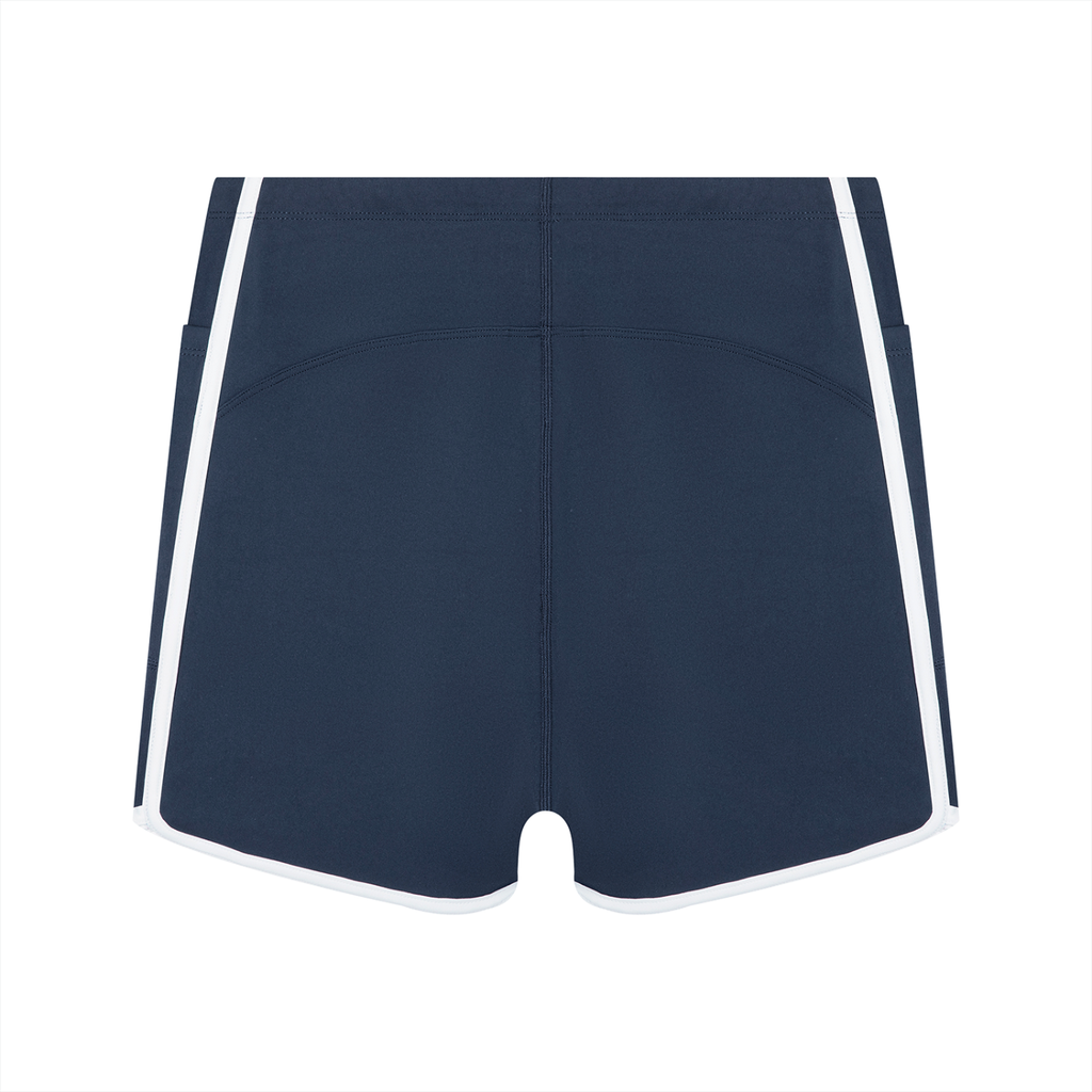 WTD Women's High Rise Color Block Yoga Shorts
