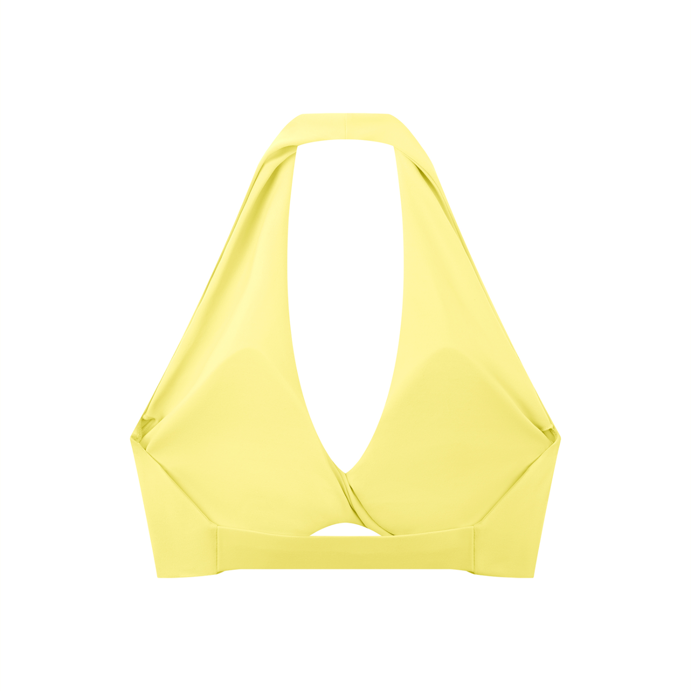 WTD Women's Pleated Halter Sports Bra