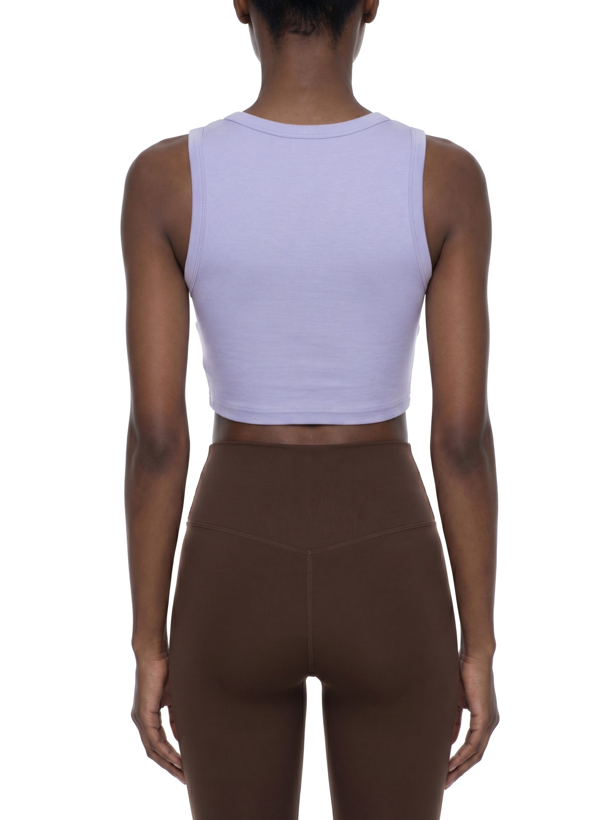 WTD Women's Tight Crewneck Crop Tank Top