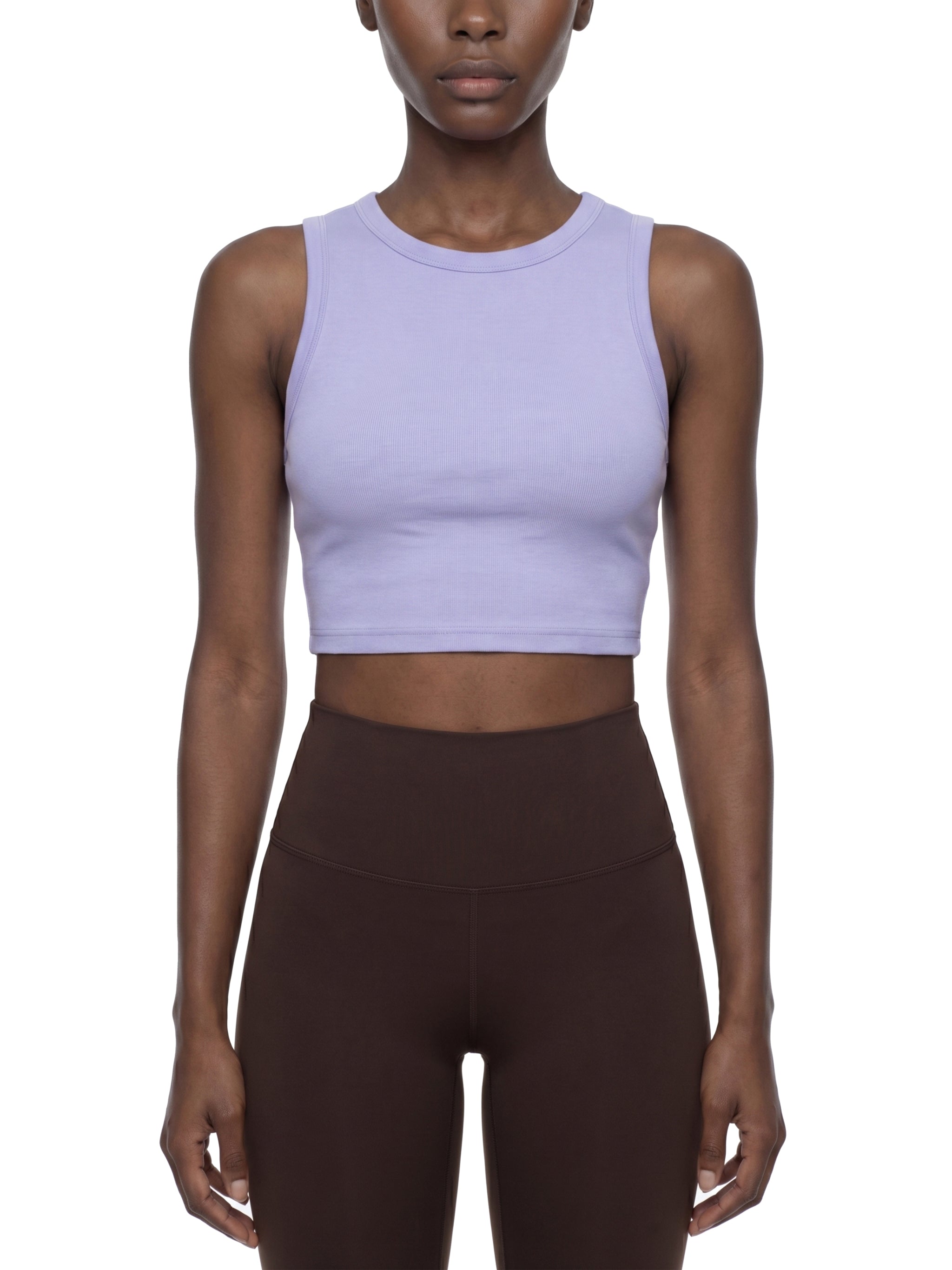 WTD Women's Tight Crewneck Crop Tank Top