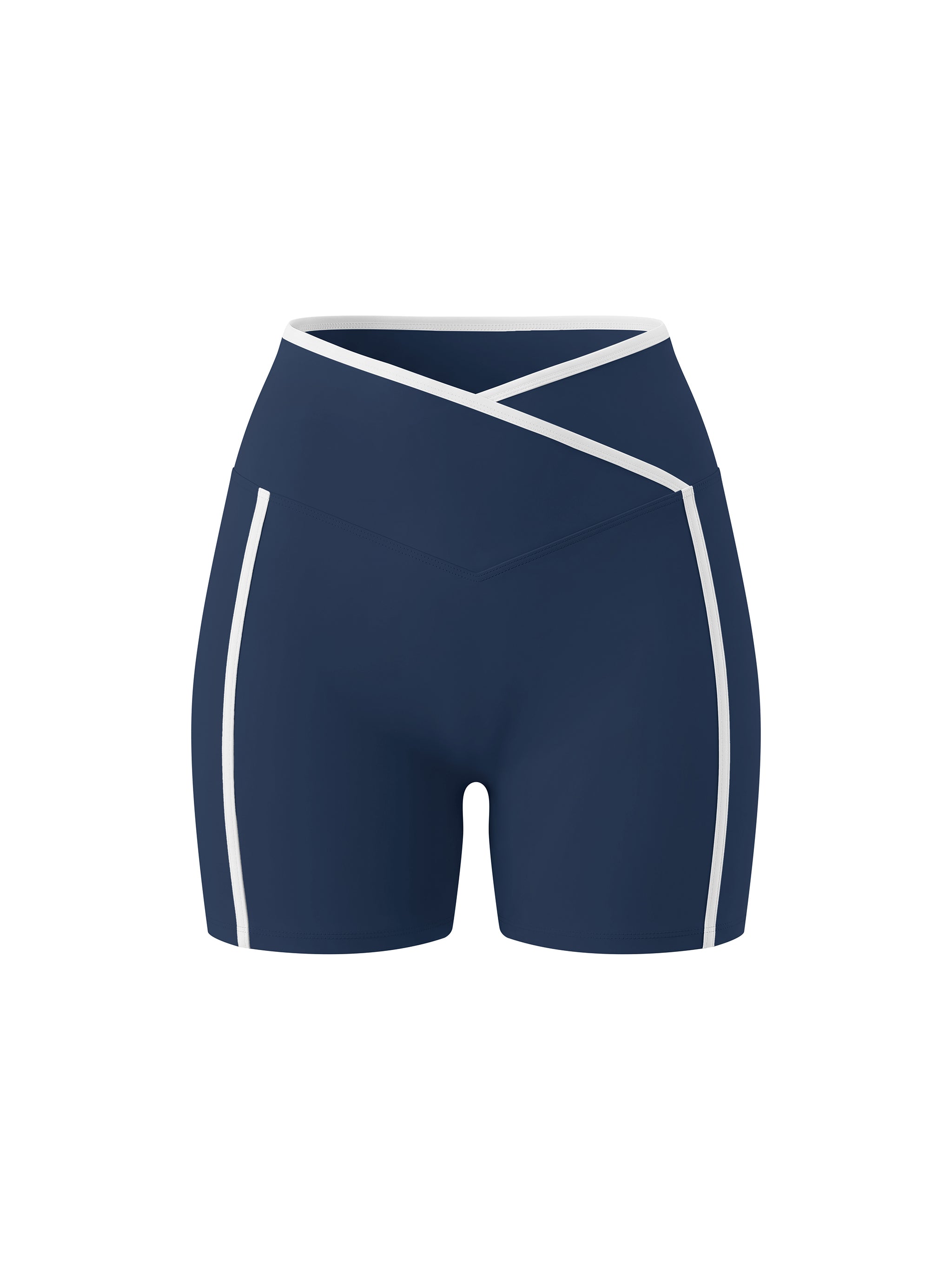 WTD Women’s High Rise Color Block Yoga Shorts