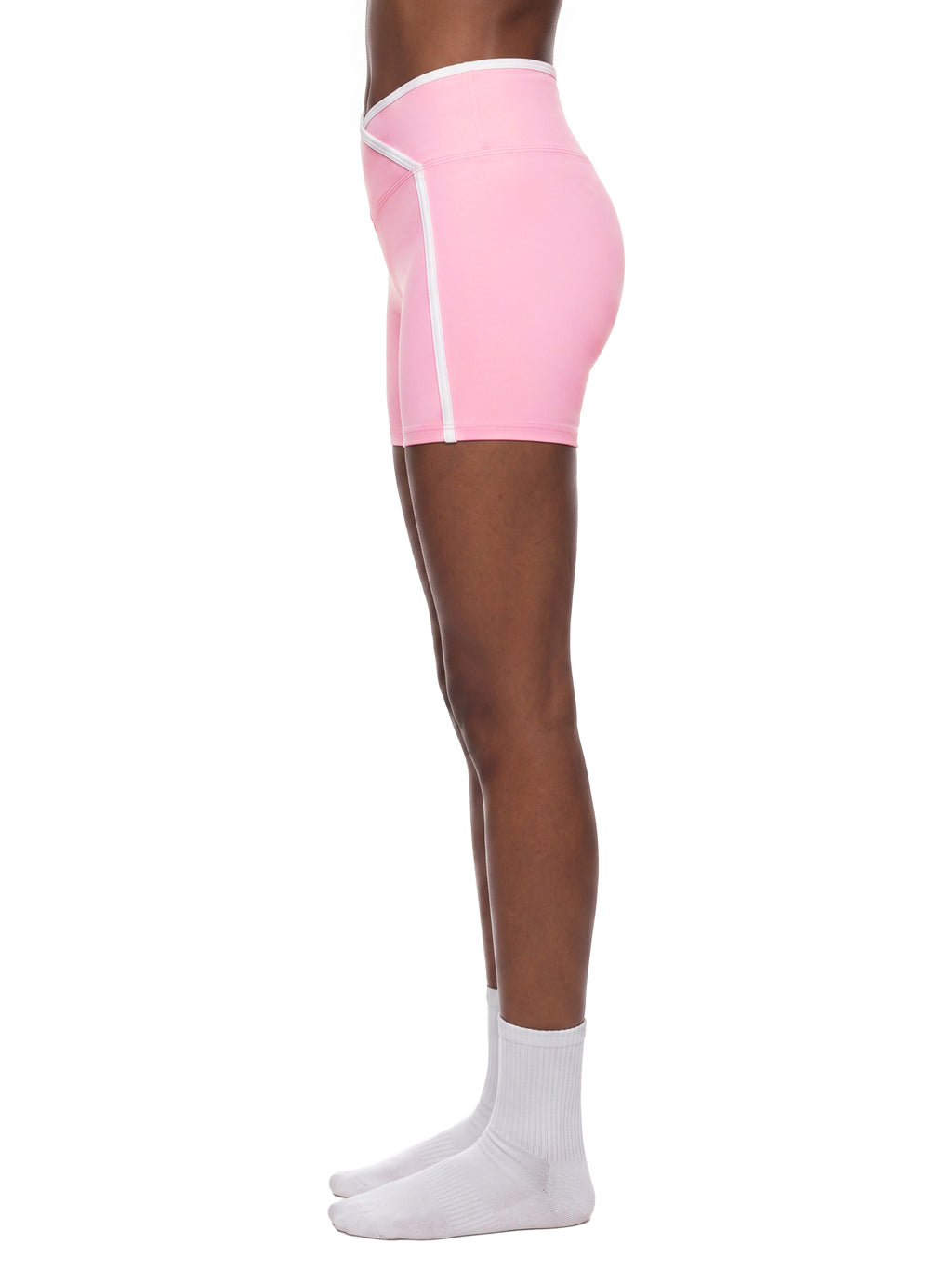 WTD Women’s High Rise Color Block Yoga Shorts