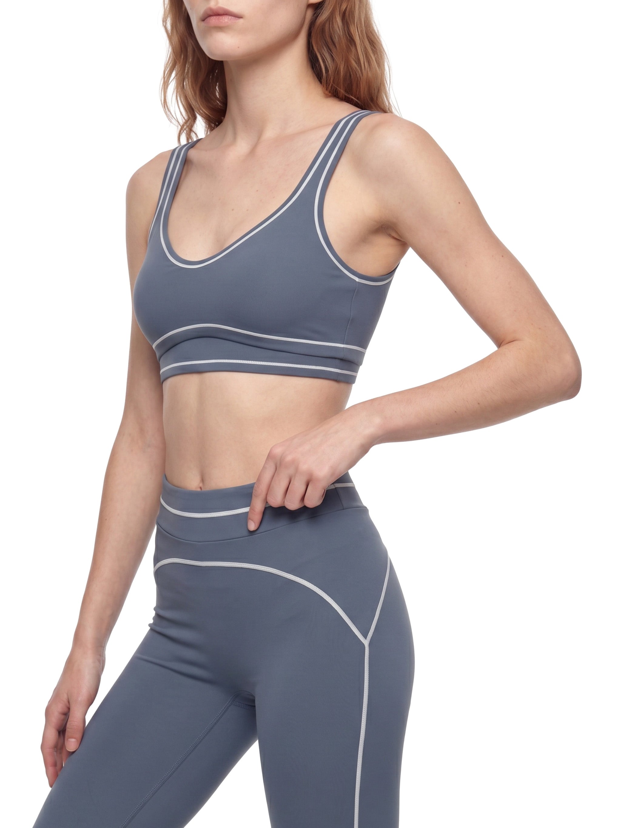 WTD Women’s Topstitching Yoga Sports Bra