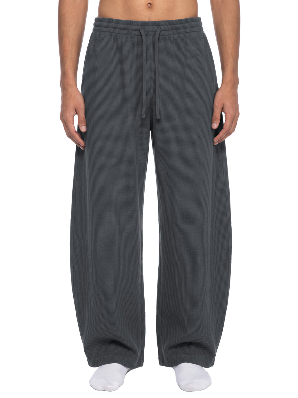 WTD Unisex Waffle Barrel Leg Pants