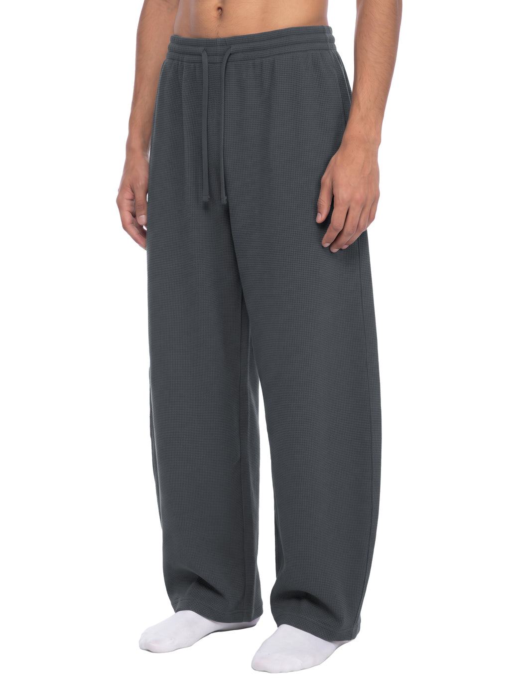 WTD Unisex Waffle Barrel Leg Pants